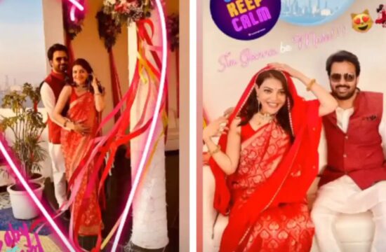 एक्ट्रेस काजल अग्रवाल की हुई गोदभराई की रस्म, फोटोज हुए वायरल