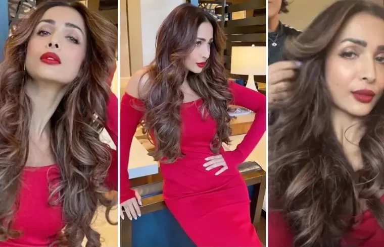 मलाइका अरोड़ा ने रेड ड्रेस पहन शेयर की अपनी बेहद हॉट फोटोज