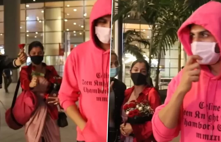 कार्तिक आर्यन को गुलाब देकर एयरपोर्ट पर एक लड़की ने किया अपने प्यार का इजहार, शर्म से लाल हुए एक्टर