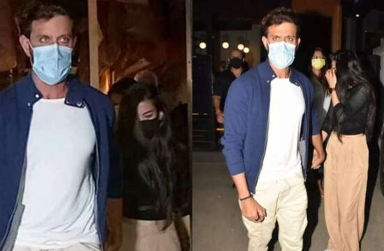 ऋतिक रोशन मुंबई एयरपोर्ट पर अपनी गर्लफ्रेंड सबा आजाद का हाथ थामे आए नजर