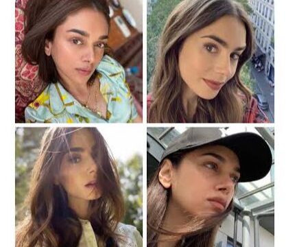 Aditi Rao Hydari's look reminded of Emily Cooper (Lily Collins) at the Cannes Film Festival.